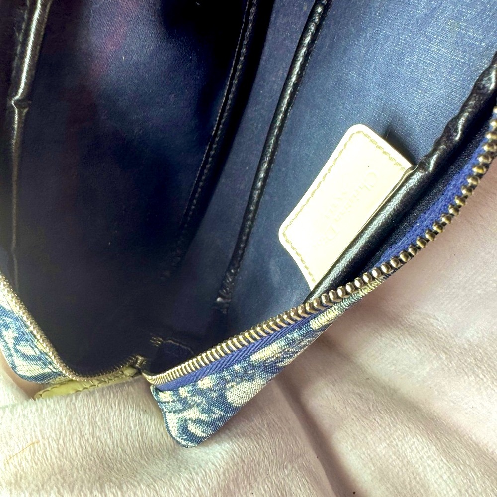 Dior Trotter Medium Bag Number 1 Navy Oblique Y2k Galliano Authentic Dior #1 - Picture 7 of 10